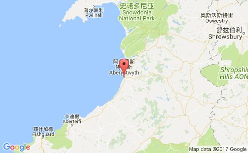 英国港口:阿伯里斯特威斯aberystwyth港口代码GBABE