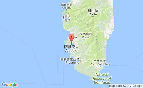 法国港口:阿维克修ajaccio港口代码FRAJA