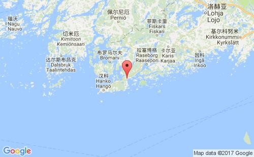 芬兰港口:科维尔哈koverhar港口代码FIKOV