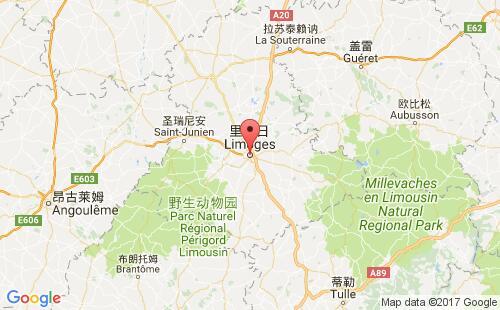法国港口:里摩日limoges港口代码FRLIM