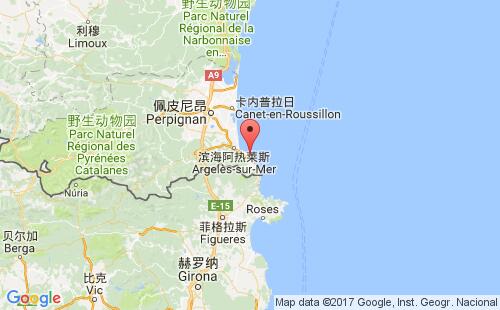 法国港口:旺德尔港port vendres港口代码FRPVS