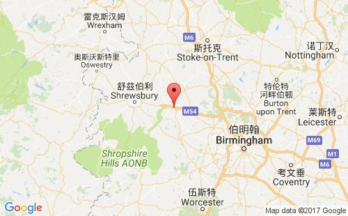 英国港口:特尔福德telford港口代码GBTELF