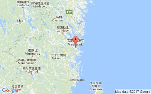 瑞典港口:韦斯特维克westervik港口代码SEWES