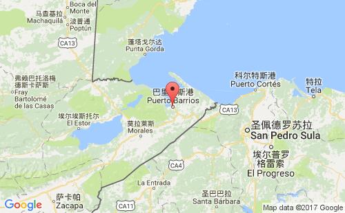 危地马拉港口:巴里奥斯港puerto barrios港口代码GTPBA