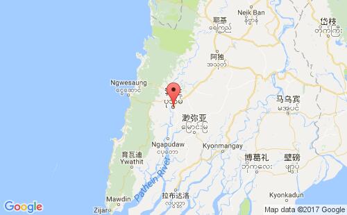 缅甸港口:勃生bassein港口代码MMBSN