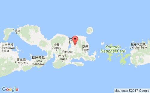 印度尼西亚(印尼)港口:比马bima港口代码IDBMA