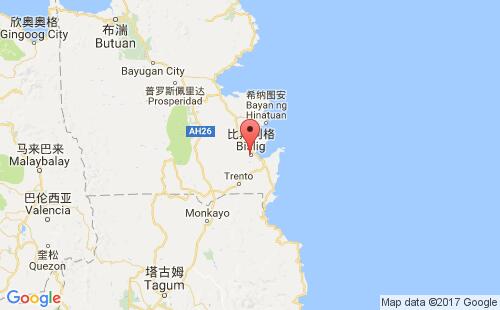 菲律宾港口:比斯利格bislig港口代码PHBIS