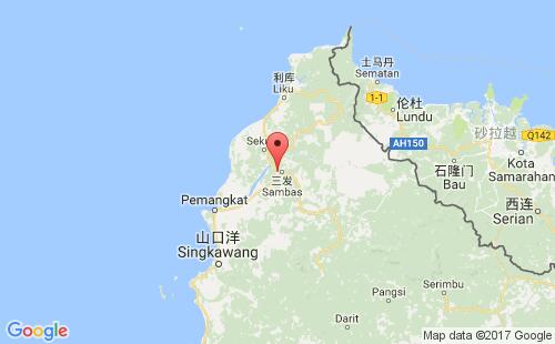 印度尼西亚(印尼)港口:三发sambas港口代码IDSBS