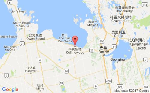 加拿大港口:科灵伍德collingwood港口代码CACOL