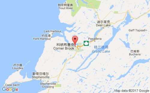 加拿大港口:科纳布鲁克corner brook港口代码CACBK