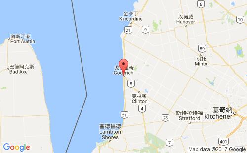 加拿大港口:戈德里奇goderich港口代码CAGOD