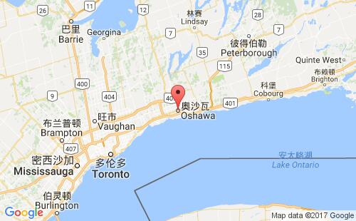 加拿大港口:奥沙瓦oshawa,on港口代码CAOSH