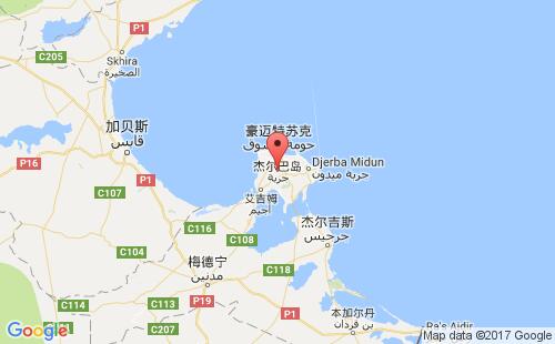 突尼斯港口:杰尔巴岛djerba island港口代码TNDJI