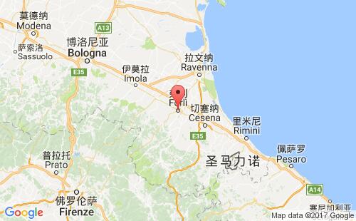 意大利港口:弗利forli港口代码ITFRL
