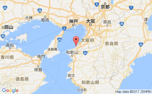 日本港口:阪南hannan港口代码JPHAN